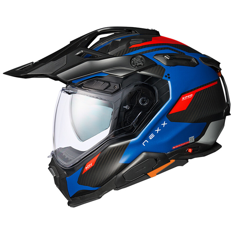 Nexx X.WED3 KEYO Adventure Motorcycle Helmet Blue Red Matt