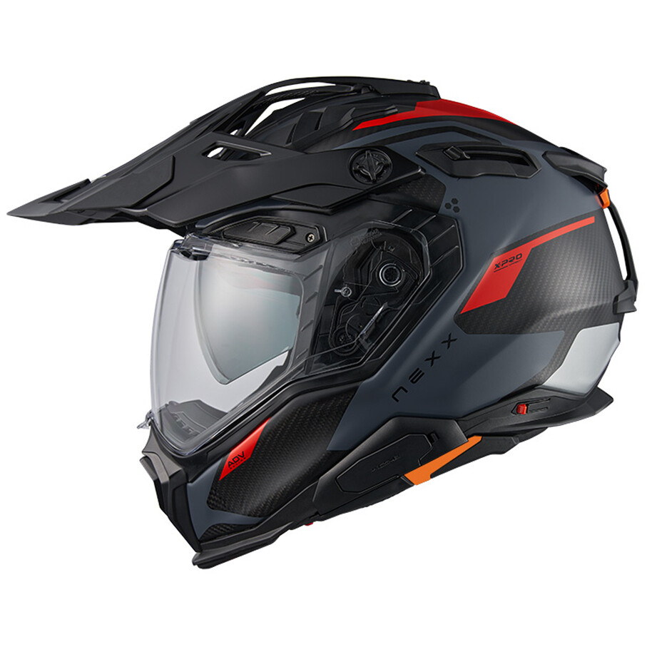 Nexx X.WED3 KEYO Adventure Motorcycle Helmet Gray Red Matt