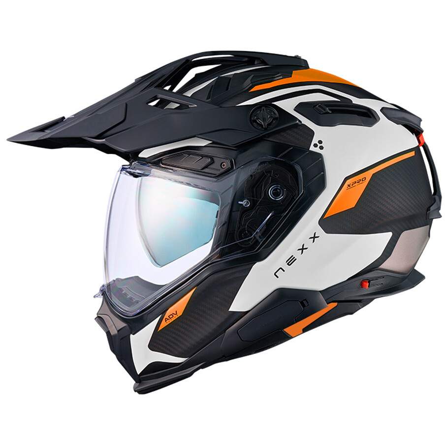 Nexx X.WED3 KEYO Adventure Motorcycle Helmet White Orange Matt
