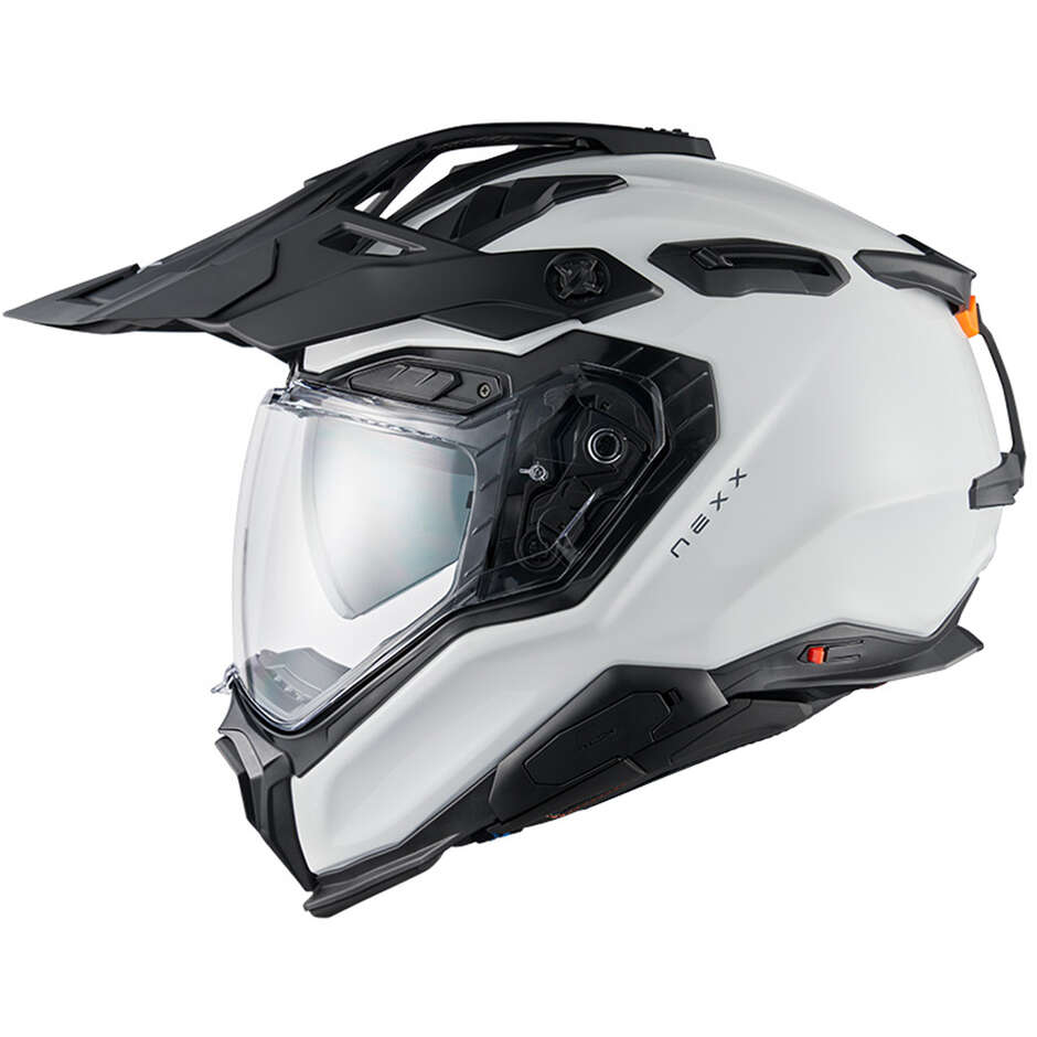 Nexx X.WED3 PLAIN Adventure Motorcycle Helmet Pearl White