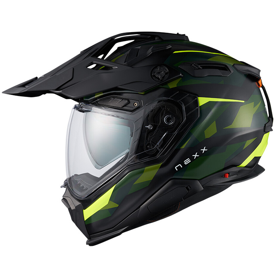 Nexx X.WED3 TRAILMANIA Adventure Motorcycle Helmet Matt Neon Grey