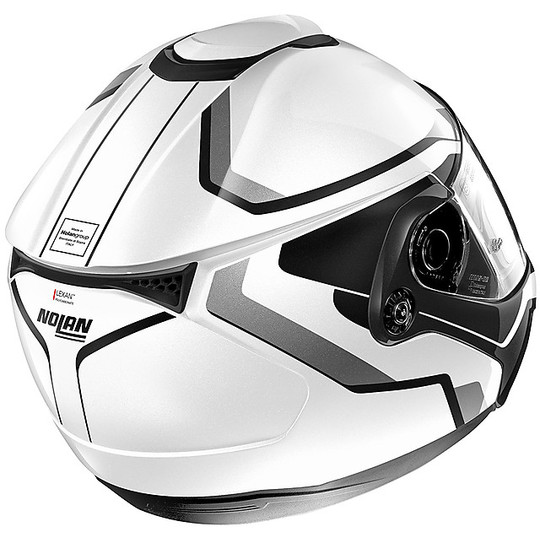 Nolan Modular Motorcycle Helmet N90.2 MERIDIANUS N-Com 031 White Metal