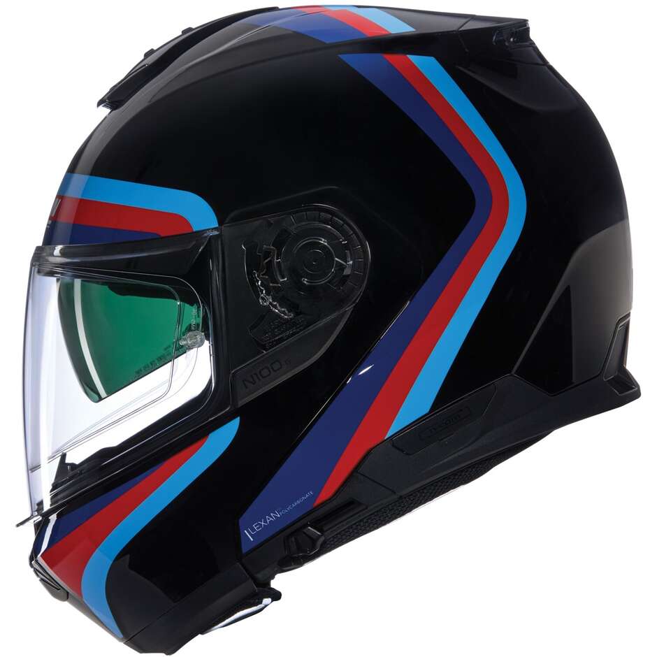 Nolan N100-6 ASSOLUTO 348 Modular Motorcycle Helmet P/J Black Blue Red Light Blue