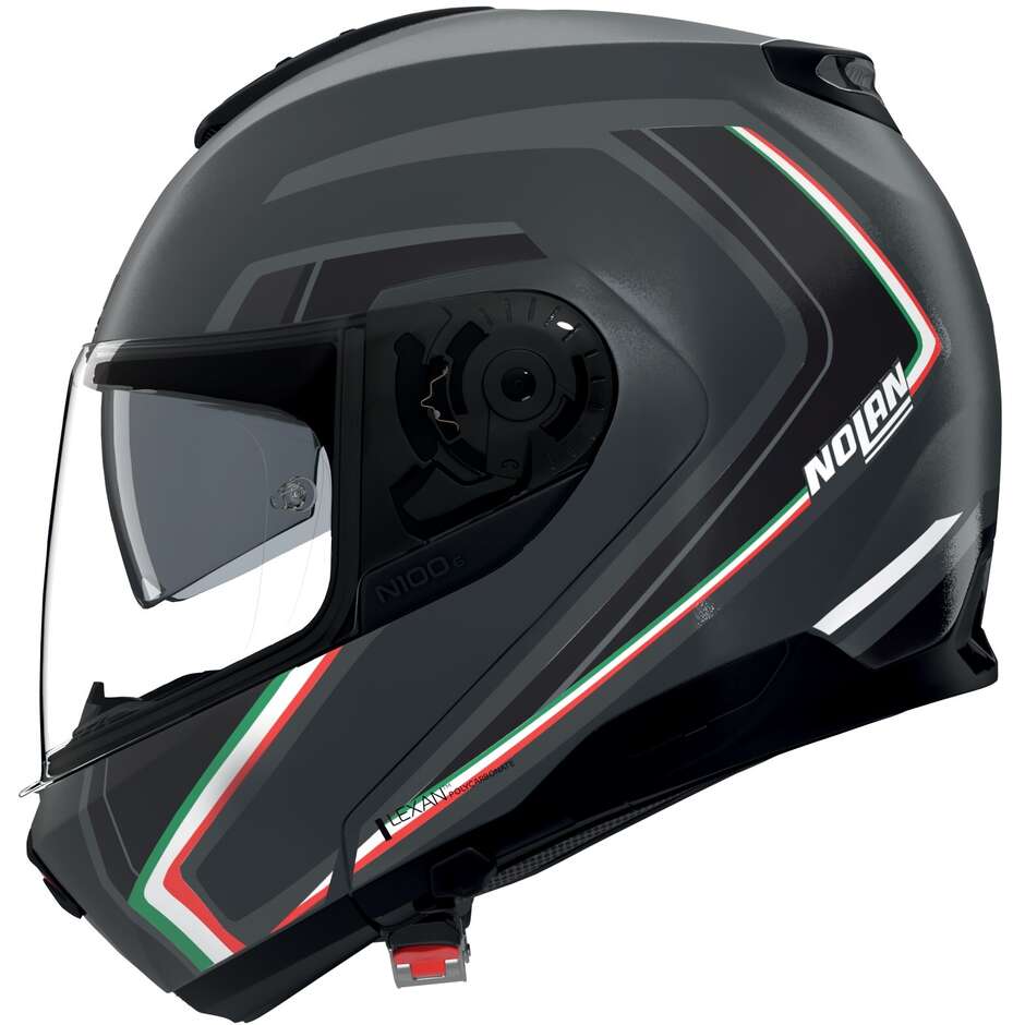 Nolan N100-6 Radiante 359 Modularer Motorradhelm P/J Grau Italien Metall