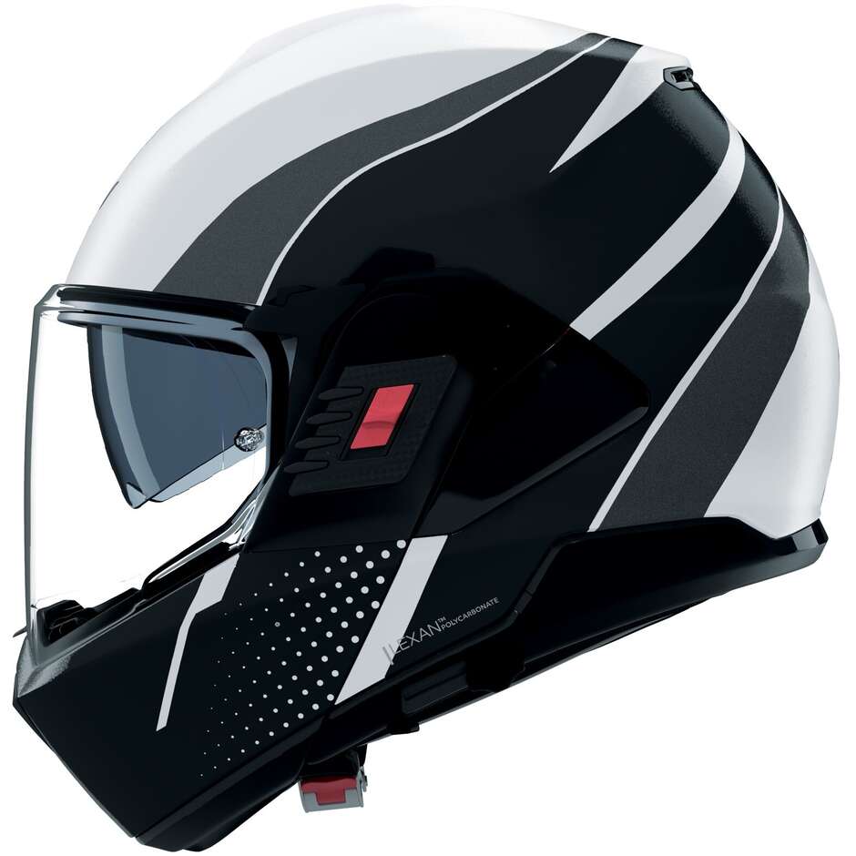 Nolan N120-1 FLUENTE 359 Modular Motorcycle Helmet P/J White Black Anthracite Metal