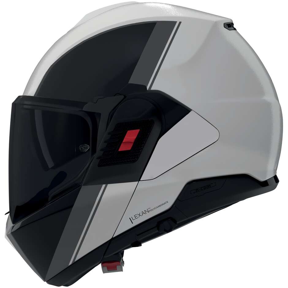 Nolan N120-1 P/J Modularer Motorradhelm SONDERLACKIERUNG 356 Perlschwarz Glänzend Grau