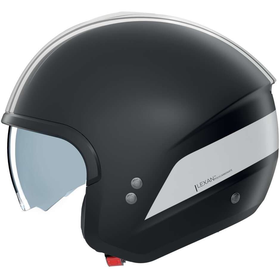 Nolan N20-2 DOLCE VITA 349 Jet Motorradhelm Matt Schwarz Weiß