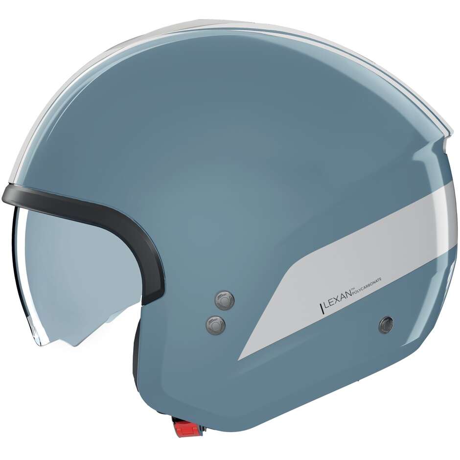Nolan N20-2 DOLCE VITA 350 Jet Motorradhelm Blau Grau Weiß Glanz