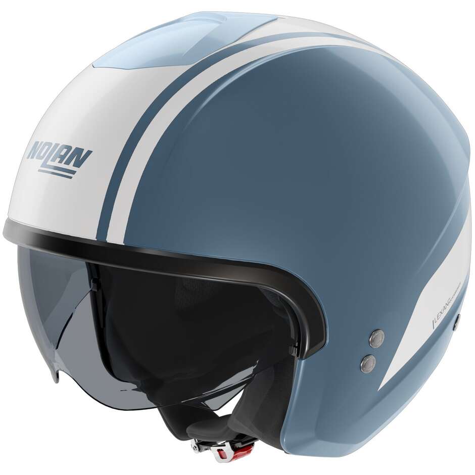 Nolan N20-2 DOLCE VITA 350 Jet Motorradhelm Blau Grau Weiß Glanz