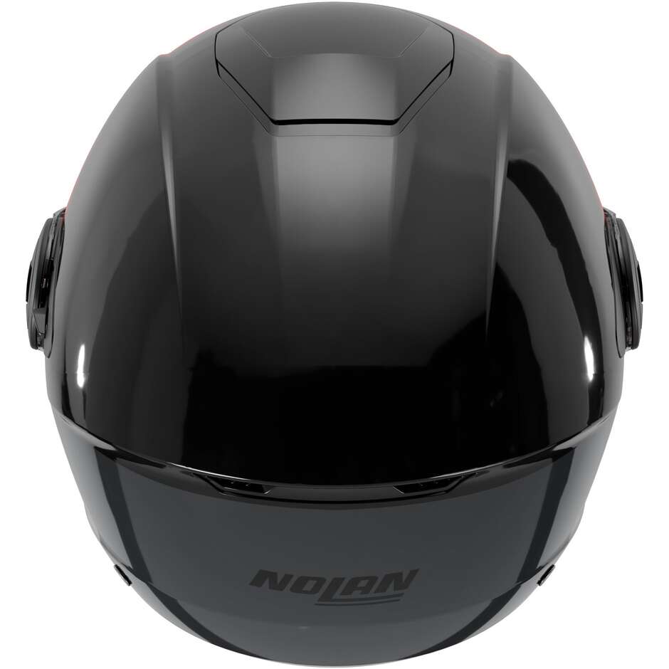 Nolan N20-2 Jet Motorcycle Helmet VISOR BLOCK 353 Black Red Anthracite Glossy White