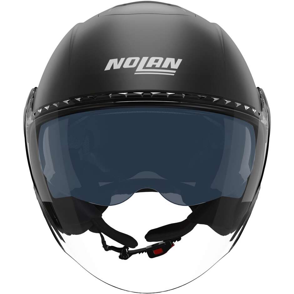 Nolan N20-2 VISOR CLASSICO ZEFIRO 341 Jet Motorradhelm, Schwarz, Anthrazit, Matt