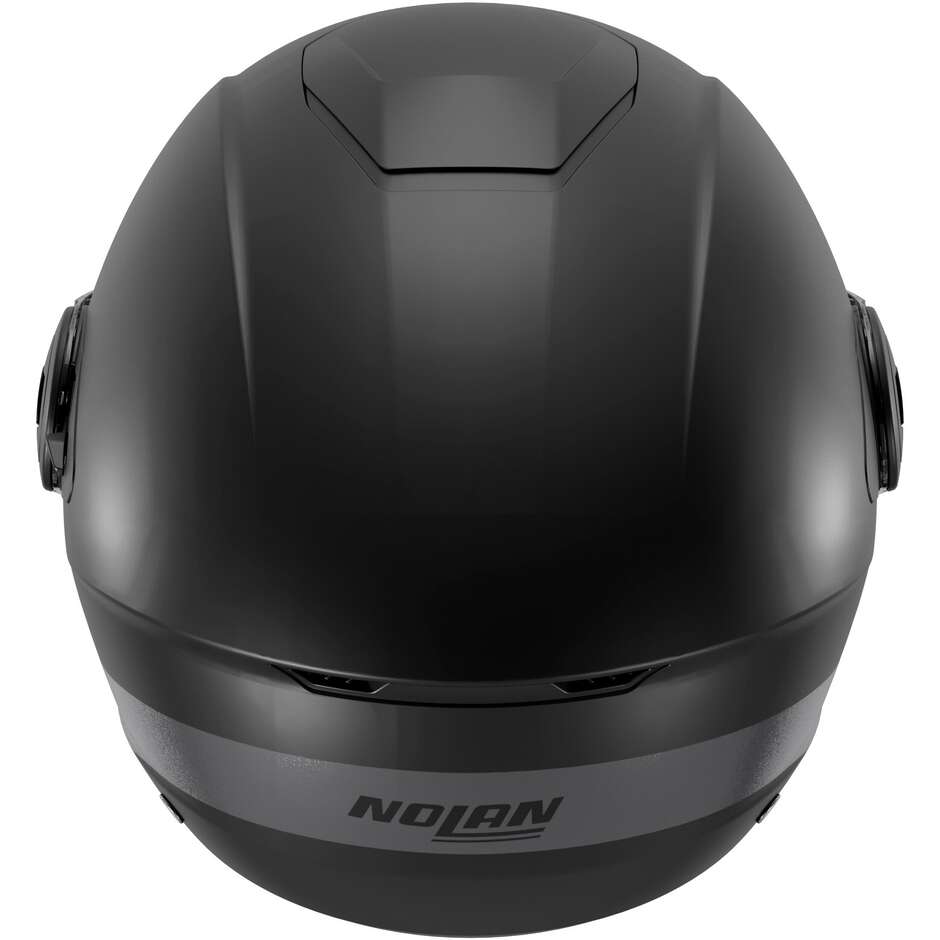 Nolan N20-2 VISOR CLASSICO ZEFIRO 341 Jet Motorradhelm, Schwarz, Anthrazit, Matt