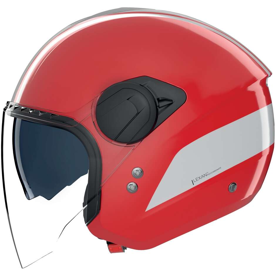 Nolan N20-2 VISOR DOLCE VITA 349 Red White Gloss Jet Motorcycle Helmet