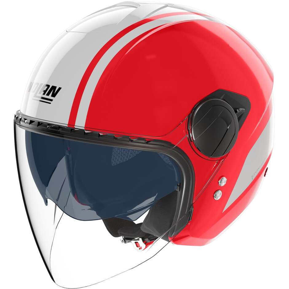 Nolan N20-2 VISOR DOLCE VITA 349 Red White Gloss Jet Motorcycle Helmet