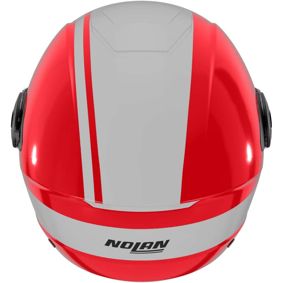 Nolan N20-2 VISOR DOLCE VITA 349 Red White Gloss Jet Motorcycle Helmet