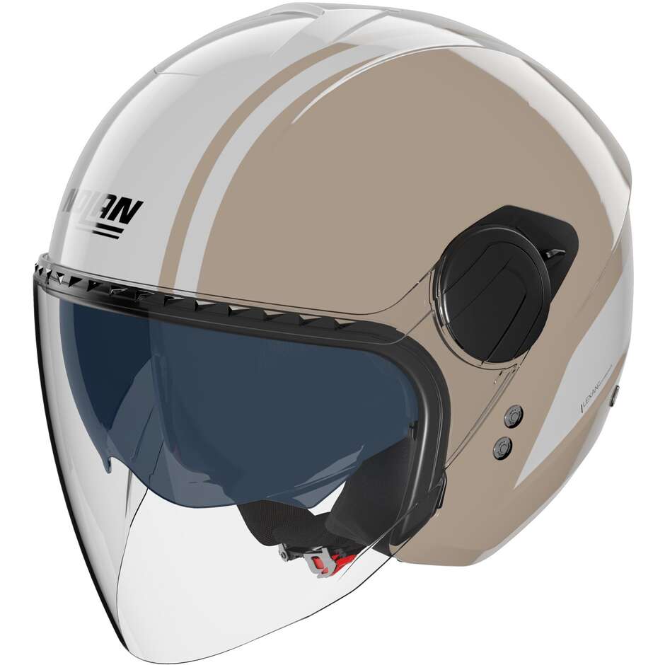 Nolan N20-2 VISOR DOLCE VITA 350 Jet Motorcycle Helmet Sand Gloss White