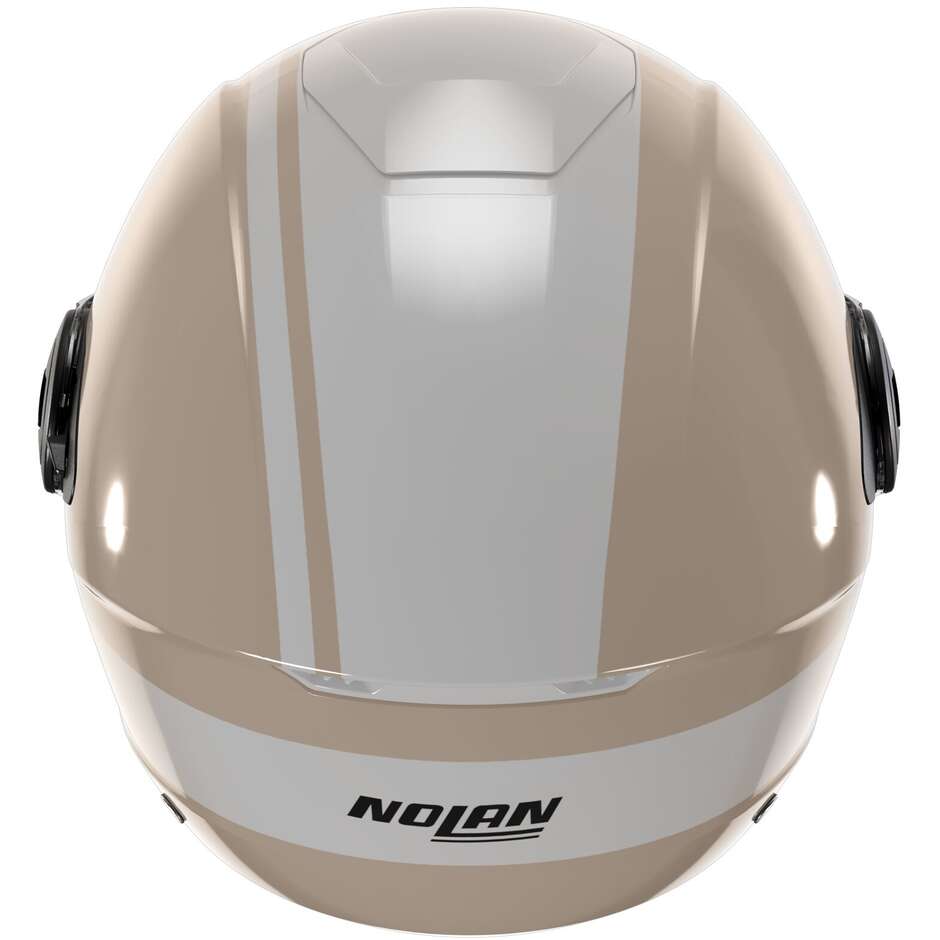 Nolan N20-2 VISOR DOLCE VITA 350 Jet Motorcycle Helmet Sand Gloss White
