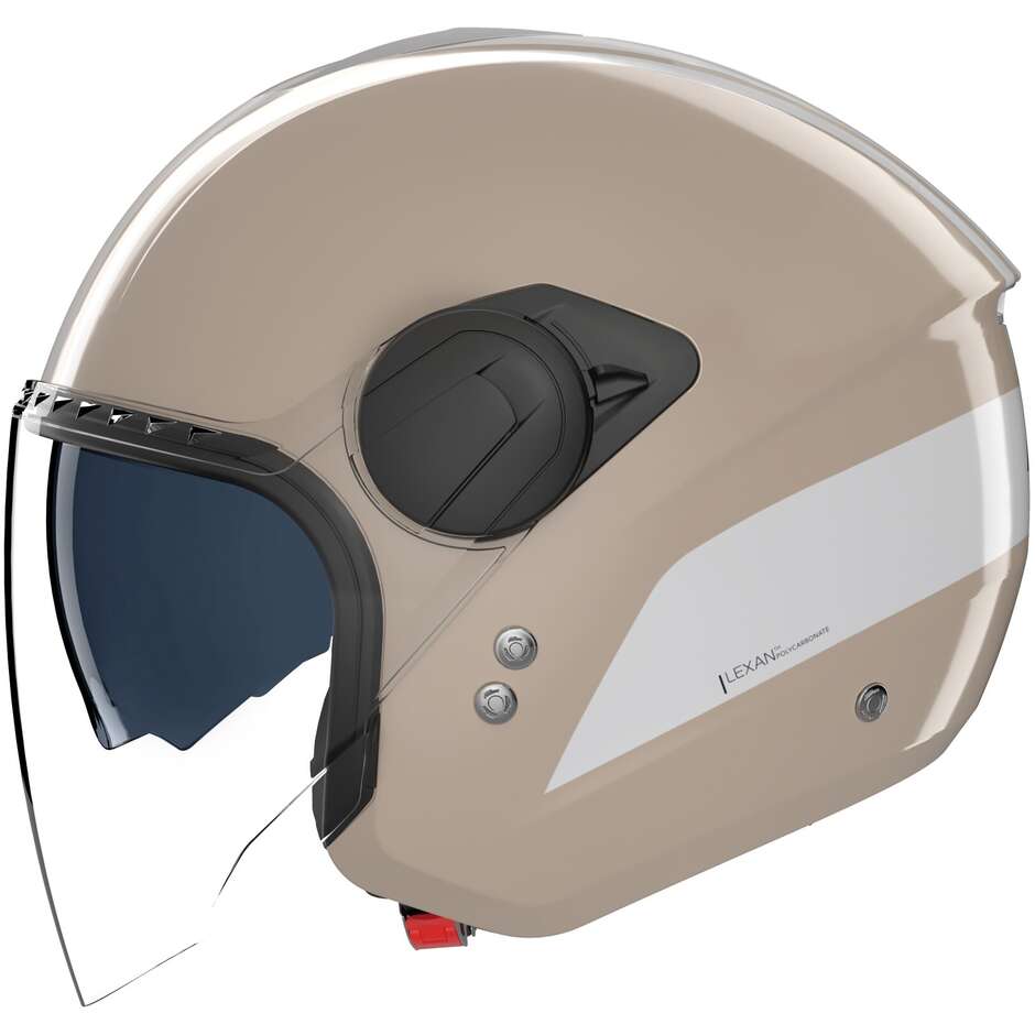 Nolan N20-2 VISOR DOLCE VITA 350 Jet Motorradhelm Sandglanz Weiß