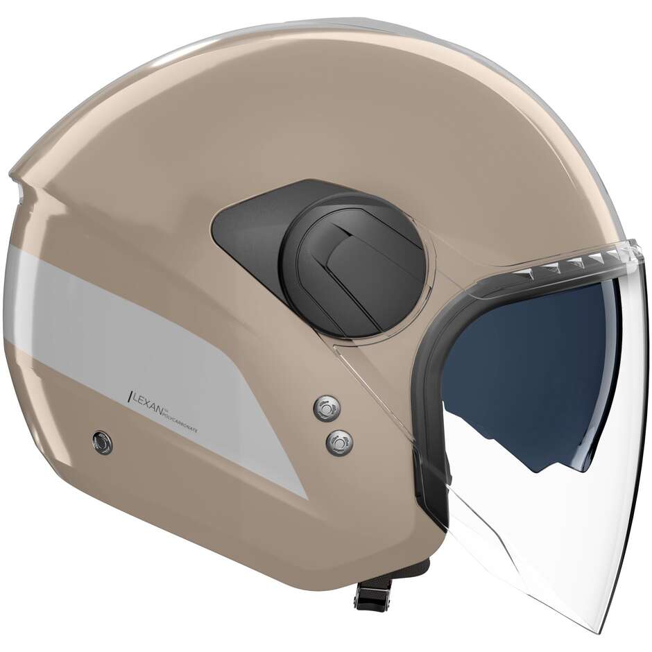 Nolan N20-2 VISOR DOLCE VITA 350 Jet Motorradhelm Sandglanz Weiß