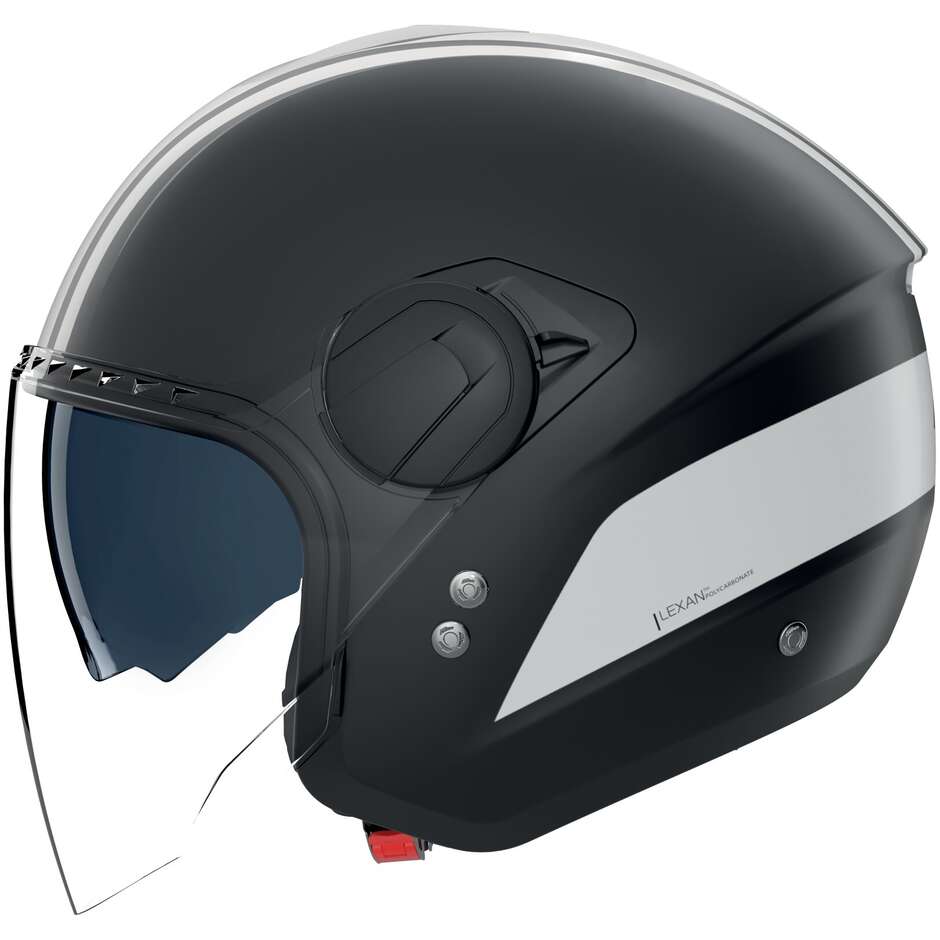 Nolan N20-2 VISOR DOLCEVITA 347 Jet Motorcycle Helmet Black White Matt