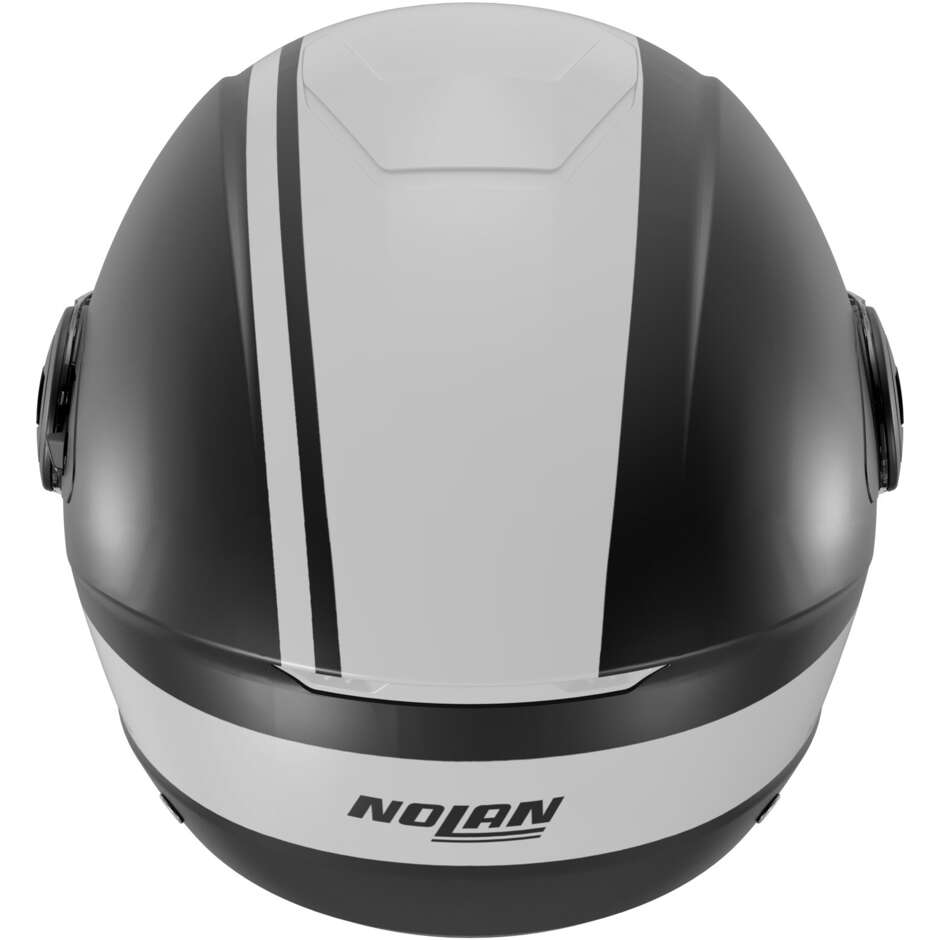 Nolan N20-2 VISOR DOLCEVITA 347 Jet Motorcycle Helmet Black White Matt