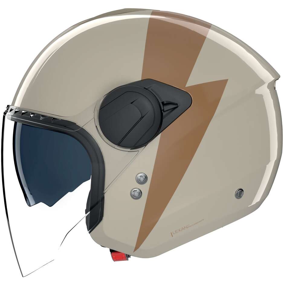 Nolan N20-2 VISOR IMPETO 343 Ivory Ochre Jet Motorcycle Helmet