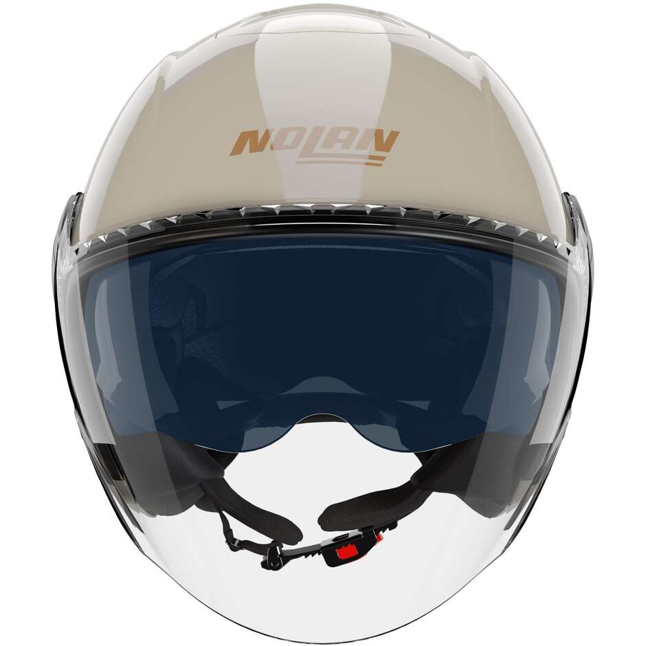 Nolan N20-2 VISOR IMPETO 343 Ivory Ochre Jet Motorcycle Helmet