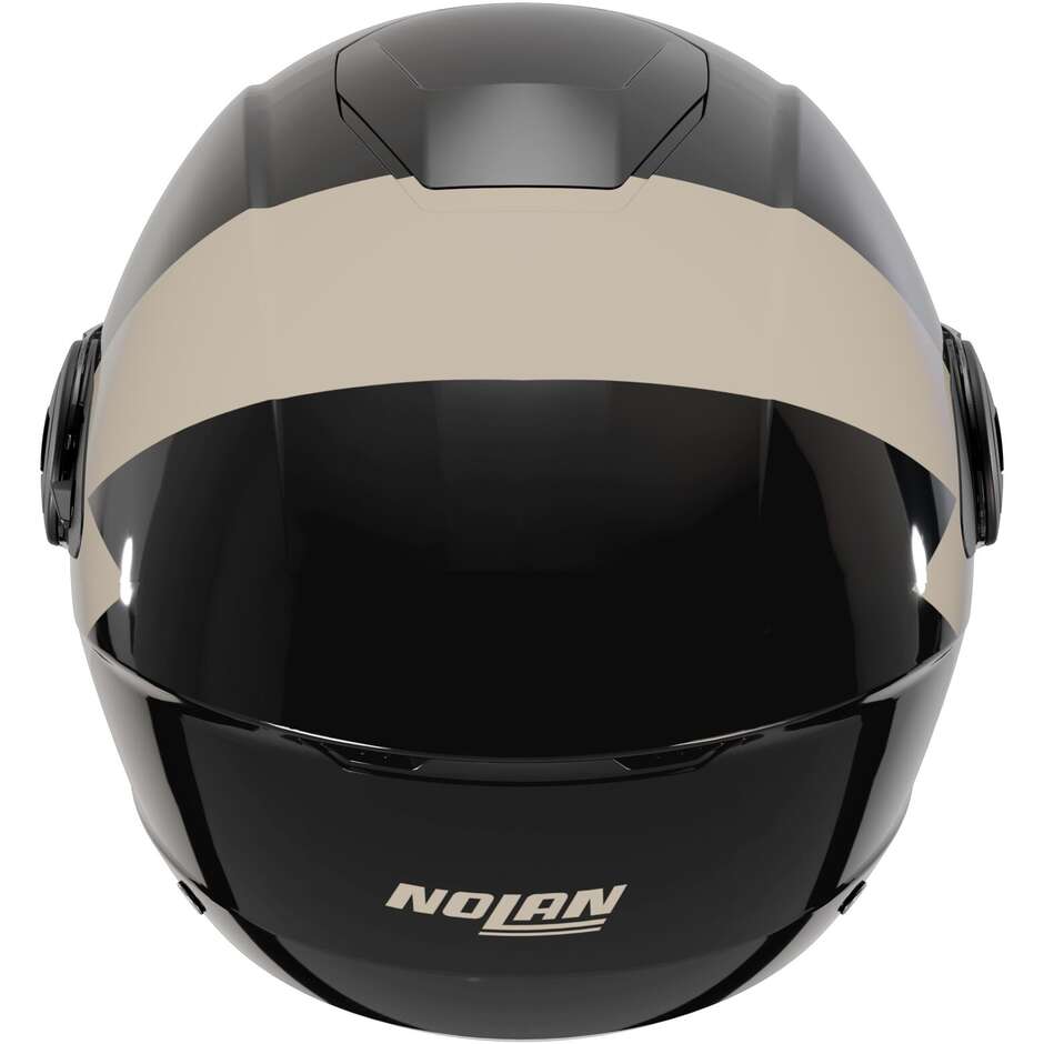 Nolan N20-2 VISOR IMPETO 344 Jet Motorcycle Helmet Glossy Black Ivory