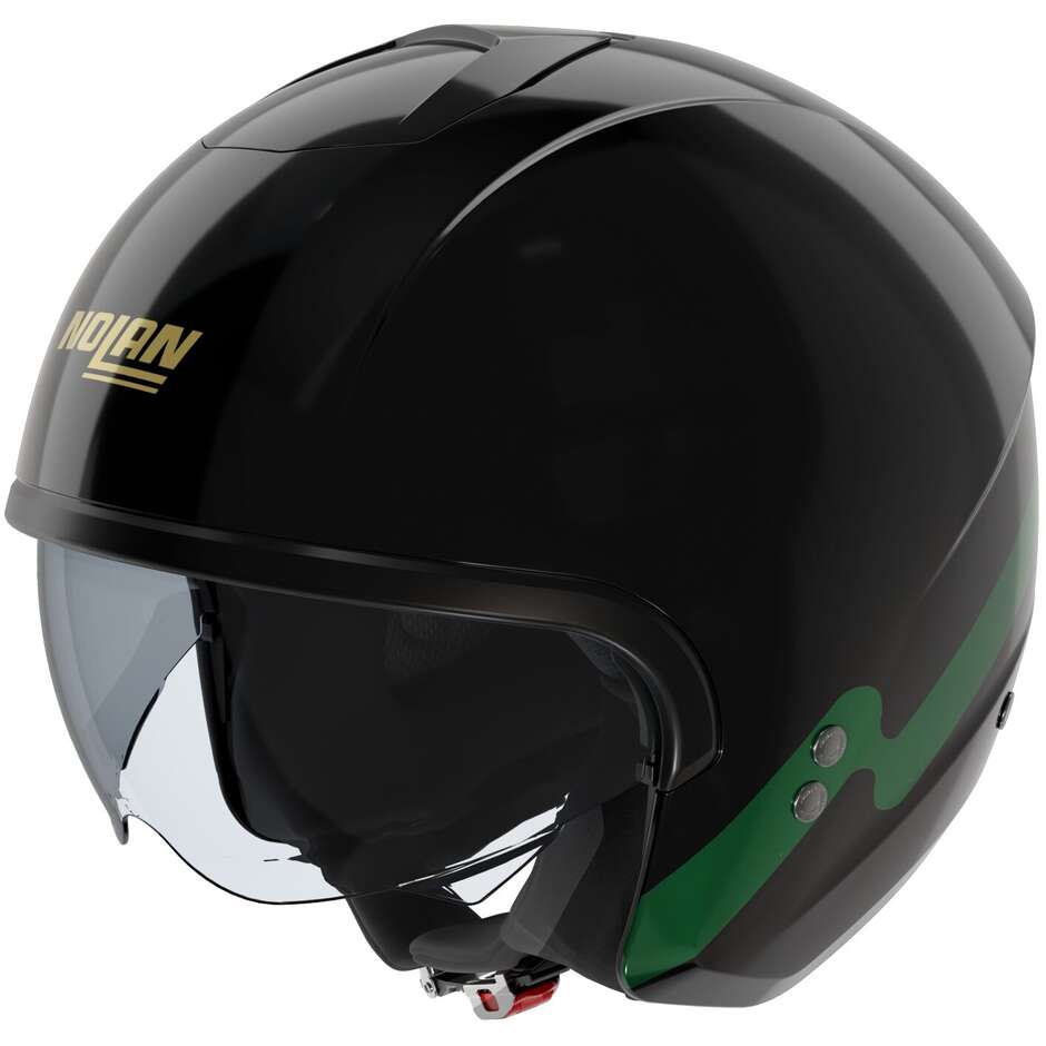 Nolan N20-2 ZEFIRO 342 Jet Motorradhelm Schwarz Italien Glänzend