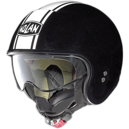 Nolan N21 Caribe Mini-Jet Helmet Black 049 White Glossy Black