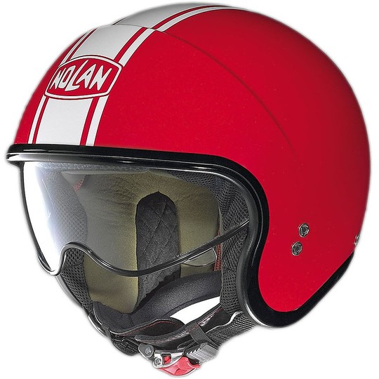 Nolan N21 Caribe Mini-Jet Motorcycle Helmet 046 Red Racing