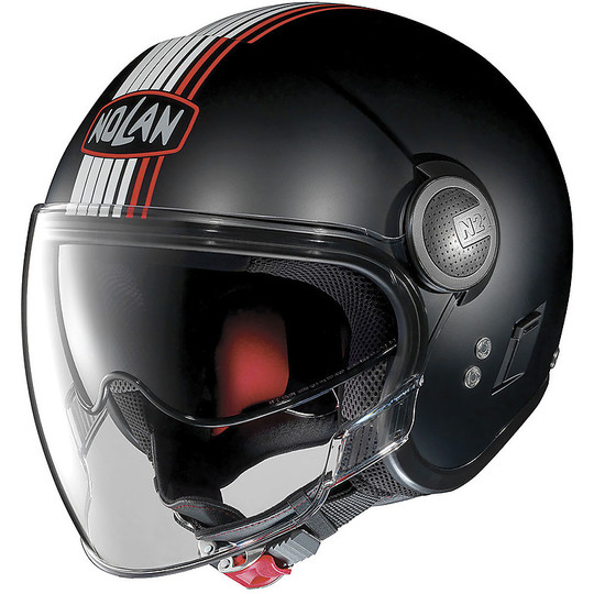 Nolan N21 Classic Visor Classic Joie de Vivre 035 Black Mini Visor Moto Helmet White Red White Red