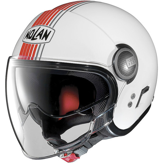 Nolan N21 Classic Visor Classic Joie de Vivre 042 White Mini Visor Moto Helmet