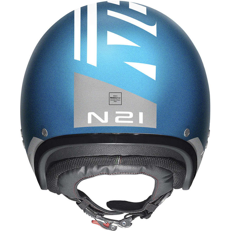 Nolan N21 Jet Motorcycle Helmet AVANT-GARDE 098 Saphire Matt Blue