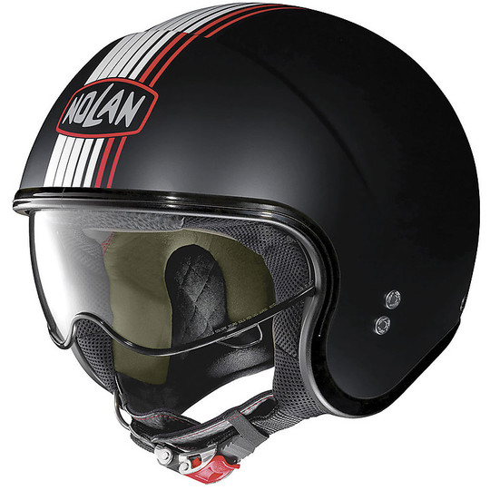 Nolan N21 Mini Jet Jet Helmet Joie De Vivre 058 Black Opaco White Red