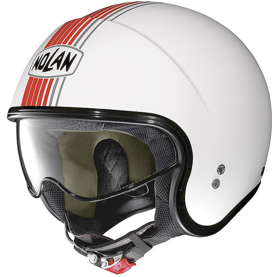 Nolan N21 Mini Jet Jet Helmet Joie De Vivre 064 White Red Glossy