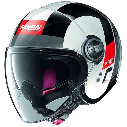 Nolan N21 Mini-Jet Motorcycle Helmet Visor Spheroid 046 Glossy White