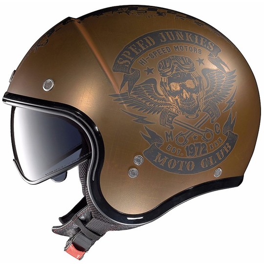 Nolan N21 Speed ​​Junkies Miniature Jet Helmet 052 Scratched Copper Gold Opaque