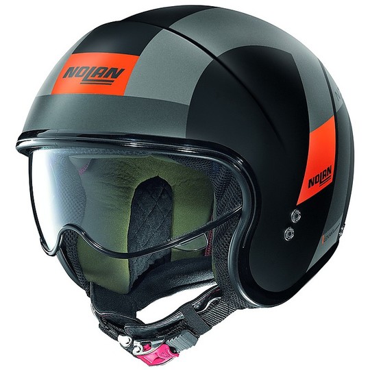 Nolan N21 Spheroid 075 Matte Black Mini-Jet Motorcycle Helmet