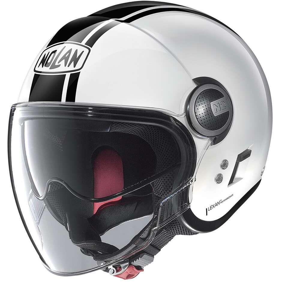 Nolan N21 VISOR 06 DOLCE VITA 094 Jet Motorcycle Helmet White Black