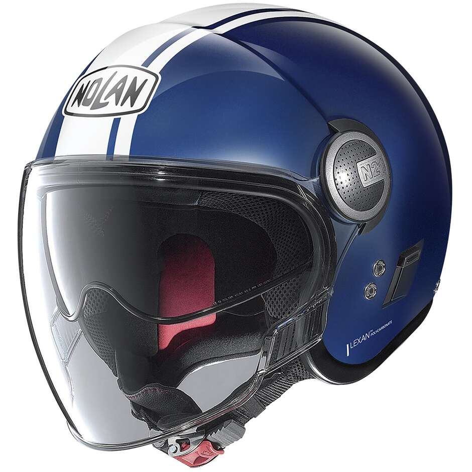 Nolan N21 VISOR 06 DOLCE VITA 097 Jet Motorcycle Helmet Blue White