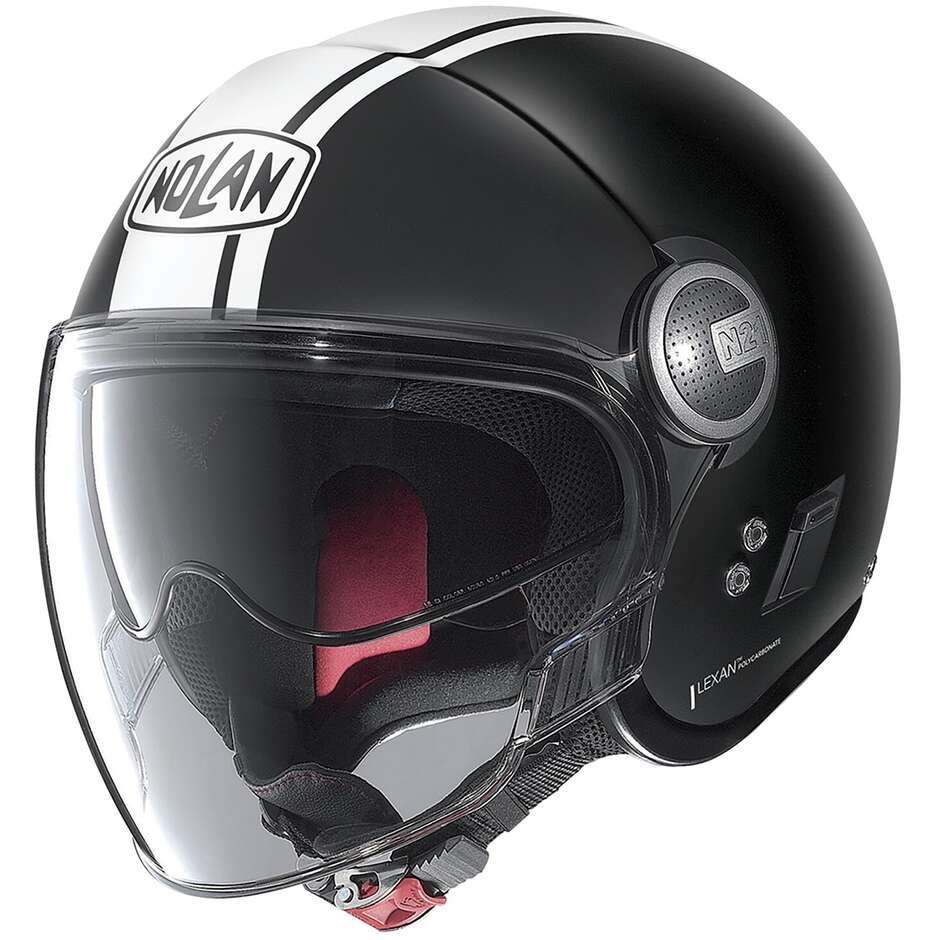 Nolan N21 VISOR 06 DOLCE VITA 099 Jet Motorcycle Helmet Matt Black White