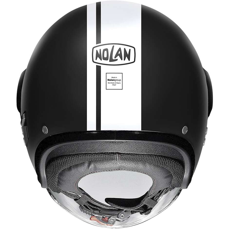Nolan N21 VISOR 06 DOLCE VITA 099 Jet Motorcycle Helmet Matt Black White