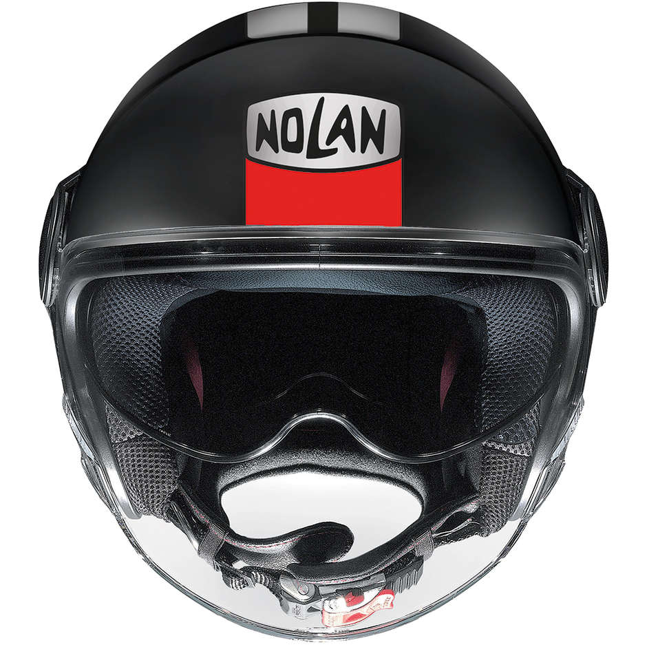 Nolan N21 VISOR AGILITY 114 Jet Motorcycle Helmet Matt Black Red