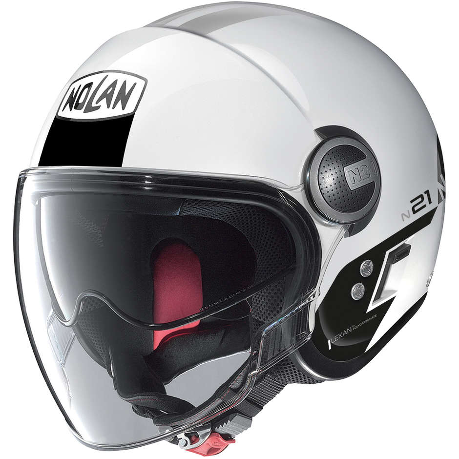 Nolan N21 VISOR AGILITY 117 Jet Motorcycle Helmet White Black