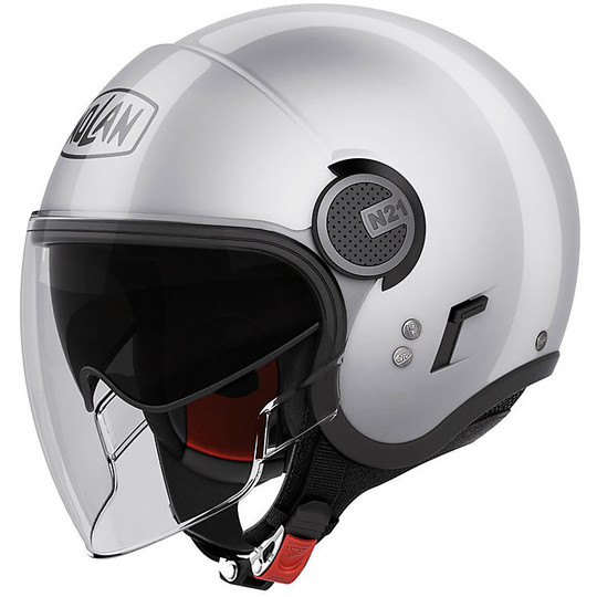 Nolan N21 Visor Classic 001 Silver Mini Visor Moto Helmet