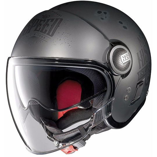 Nolan N21 Visor MotoGP 028 Shratched Asphalt Mattress Helmet Mini-Jet Double Visor