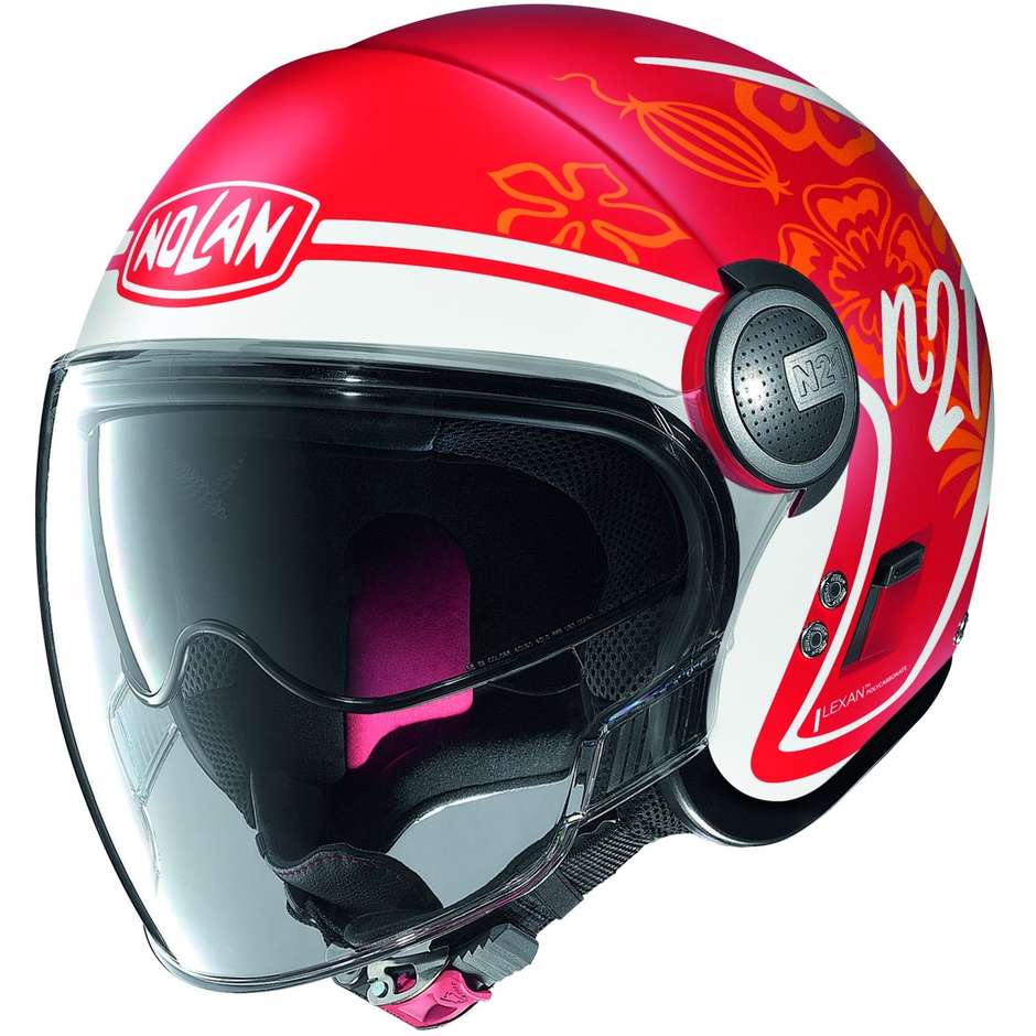 Nolan N21 VISOR PLAYA 087 Corsa Matt Red Motorcycle Helmet