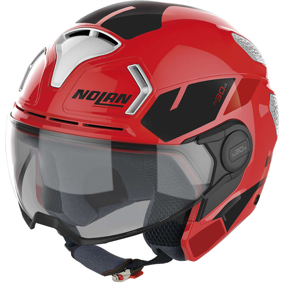 Nolan N30-4 T BLAZER 030 Rosso Corsa Jet Motorcycle Helmet