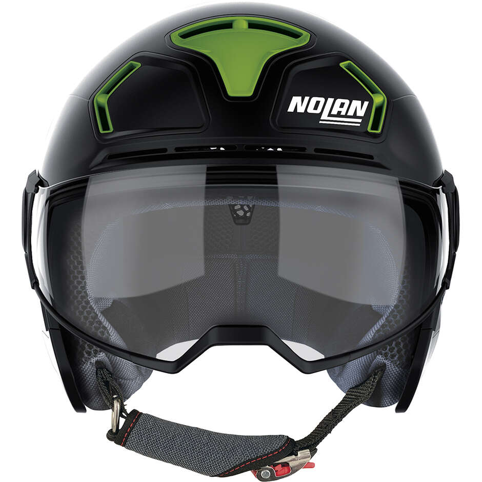 Nolan N30-4 T INCEPTION 017 Jet Motorcycle Helmet Matt Black Green